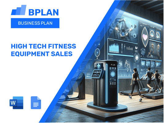 High Tech Fitness Equipment Sales Business Plan