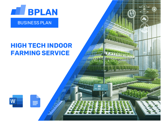 High Tech Indoor Farming Service Business Plan