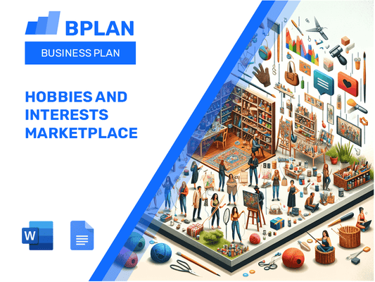 Hobbies and Interests Marketplace Business Plan