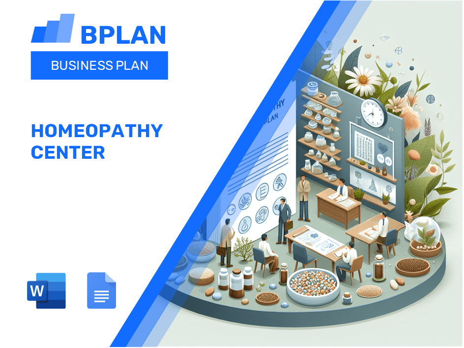 Homeopathy Center Business Plan