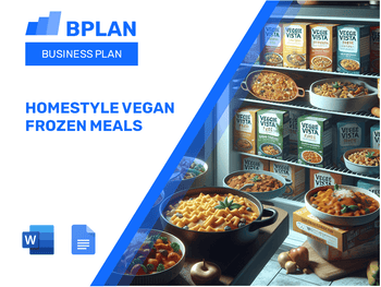Homestyle Vegan Frozen Meals Business Plan