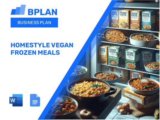 Homestyle Vegan Frozen Meals Business Plan