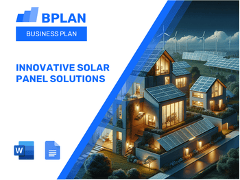 Innovative Solar Panel Solutions Business Plan