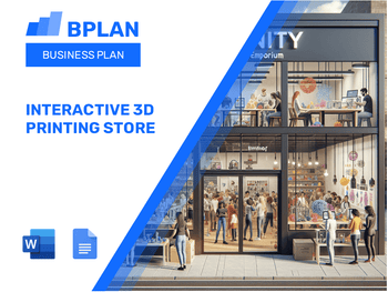 Interactive 3D Printing Store Business Plan