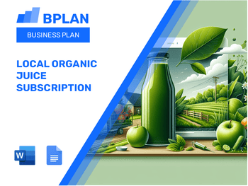 Local Organic Juice Subscription Business Plan