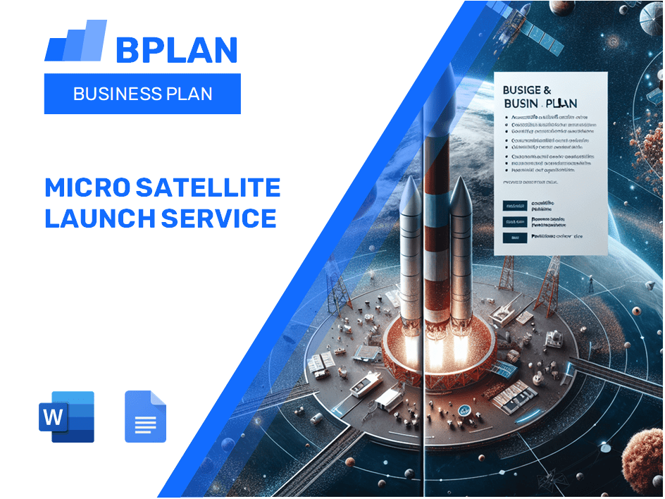 Micro Satellite Launch Business Plan Template
