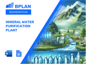 Mineral Water Purification Plant Business Plan