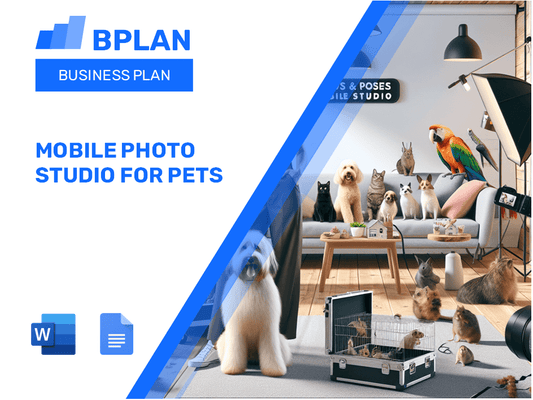 Mobile Photo Studio For Pets Business Plan