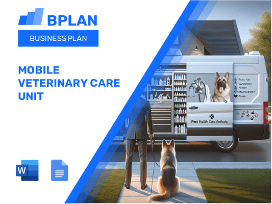 Mobile Veterinary Care Unit Business Plan