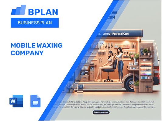Mobile Waxing Company Business Plan