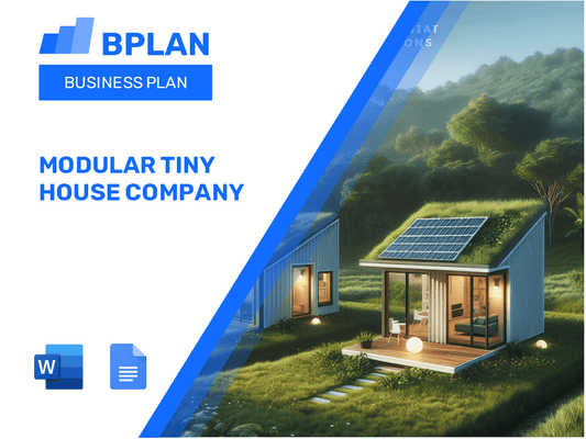 Modular Tiny House Company Business Plan