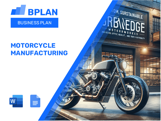 Motorcycle Manufacturing Business Plan