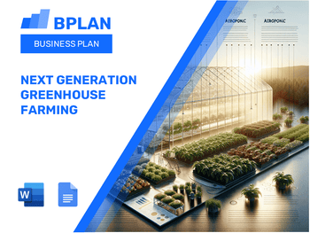 Next Generation Greenhouse Farming Business Plan