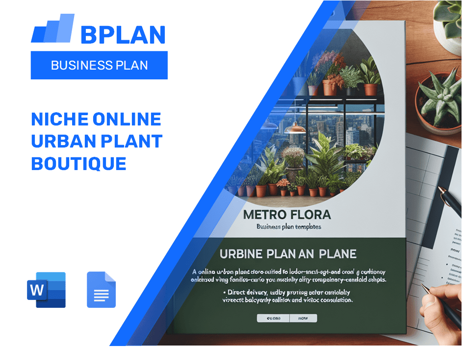 Niche Online Urban Plant Boutique Business Plan