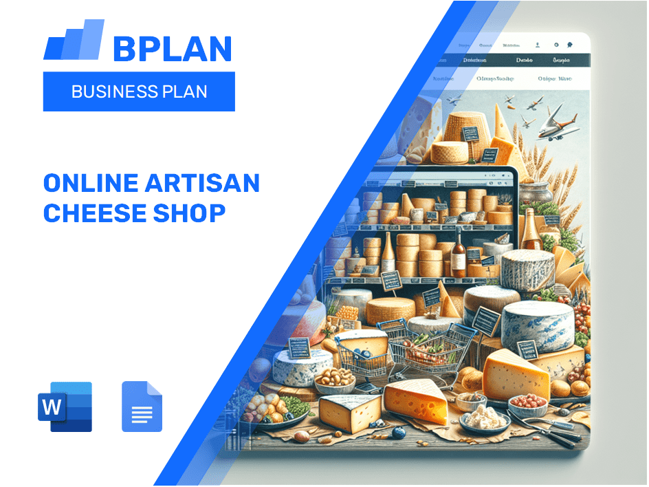 Online Artisan Cheese Shop Business Plan