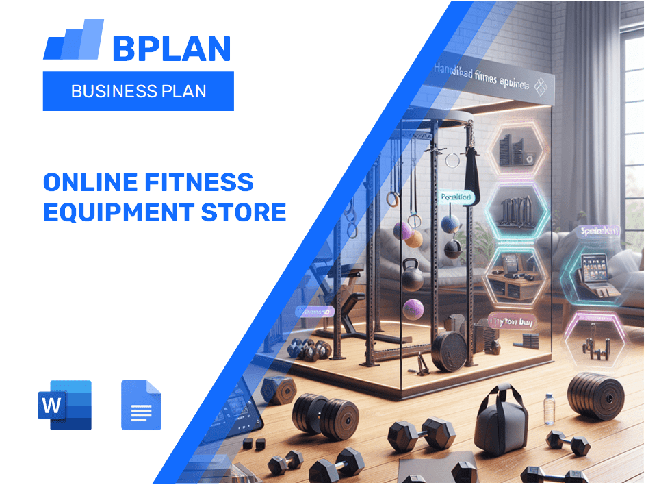 Online Fitness Equipment Store Business Plan