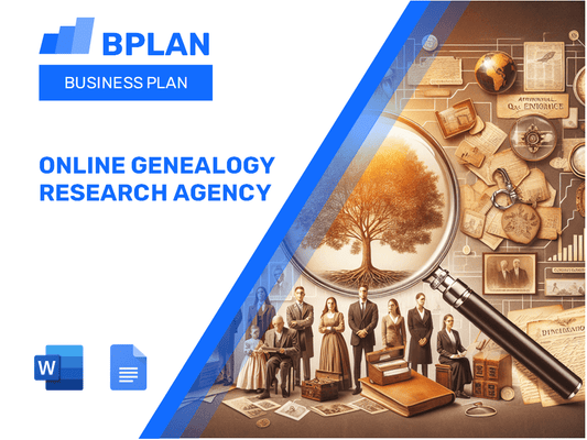 Online Genealogy Research Agency Business Plan