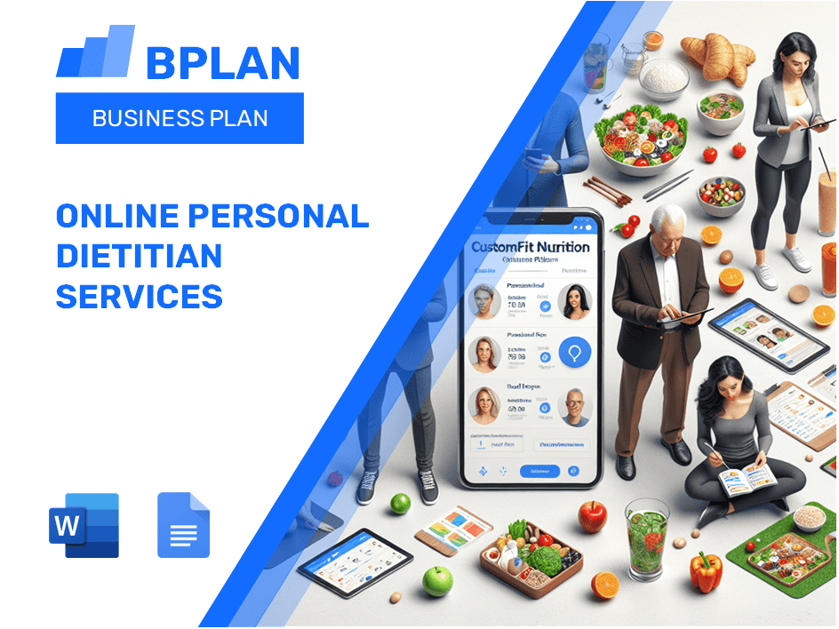 Online Personal Dietitian Services Business Plan