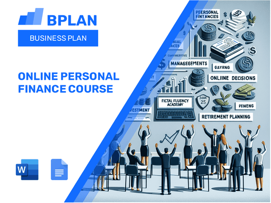 Online Personal Finance Course Business Plan