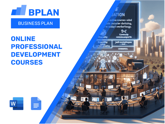 Online Professional Development Courses Business Plan