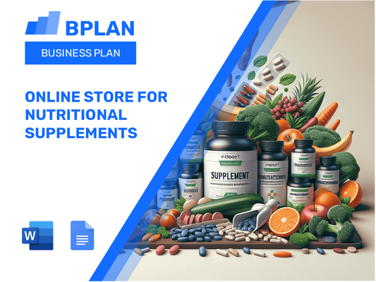 Online Store for Nutritional Supplements Business Plan