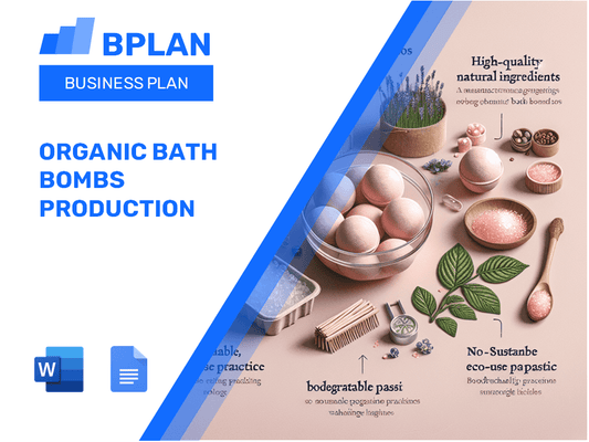 Organic Bath Bombs Production Business Plan