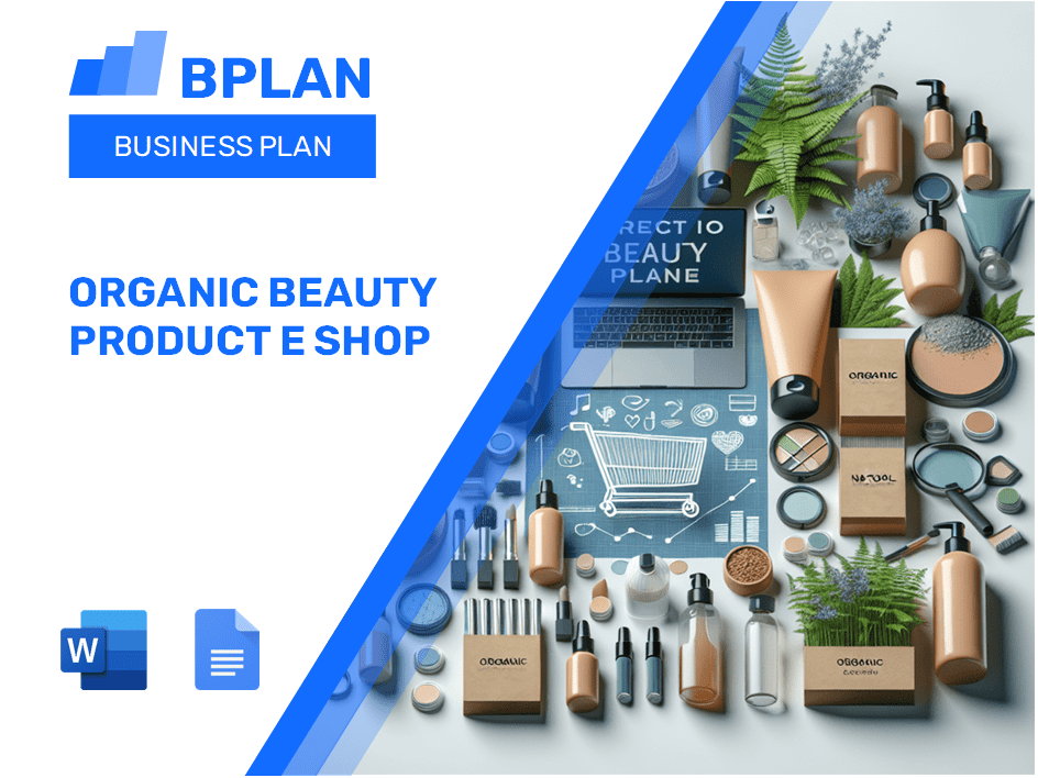 Organic Beauty Product E Shop Business Plan