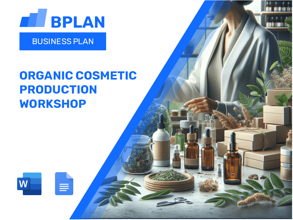 Organic Cosmetic Production Workshop Business Plan