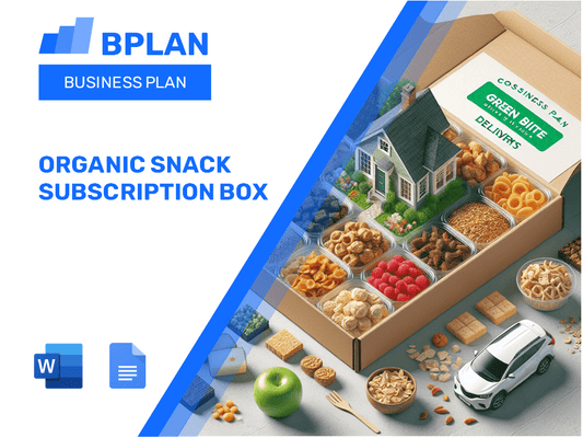 Organic Snack Subscription Box Business Plan