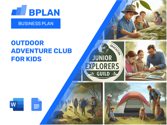 Outdoor Adventure Club For Kids Business Plan