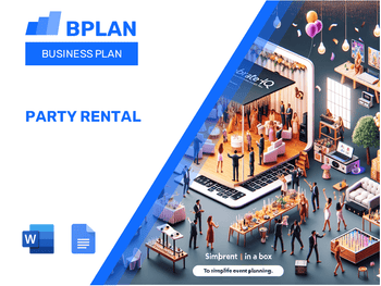 Party Rental Business Plan