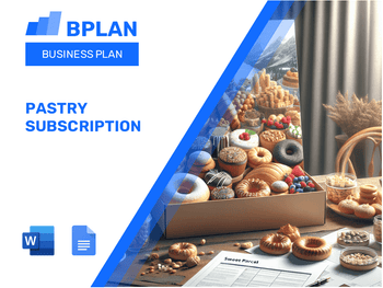 Pastry Subscription Business Plan