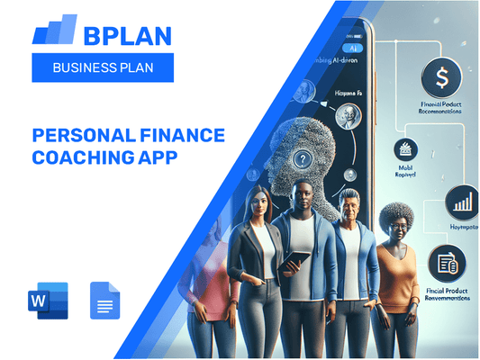 Personal Finance Coaching App Business Plan