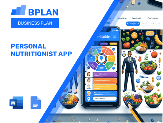 Personal Nutritionist App Business Plan