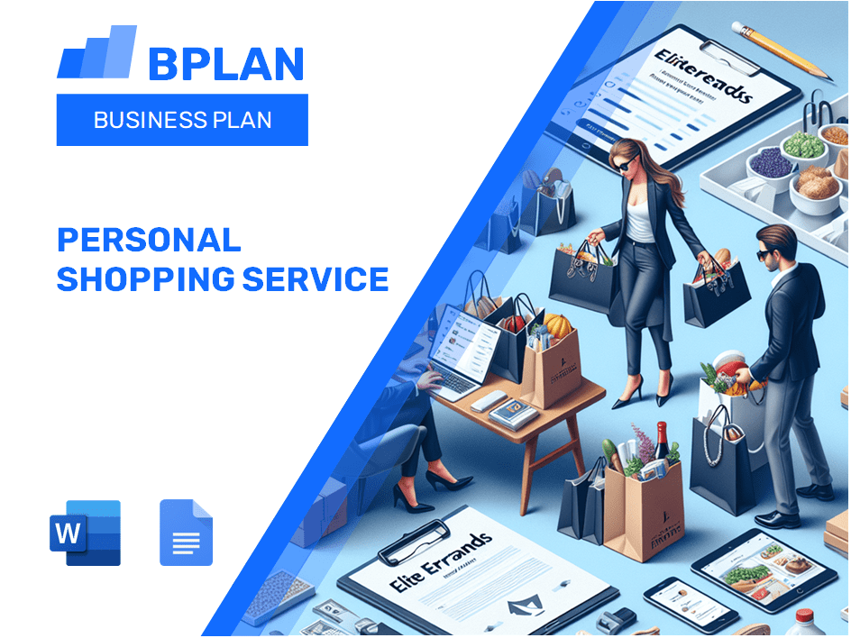 Personal Shopping Service Business Plan