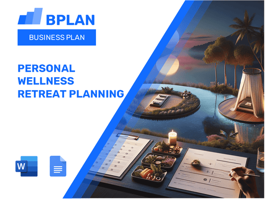 Personal Wellness Retreat Planning Business Plan