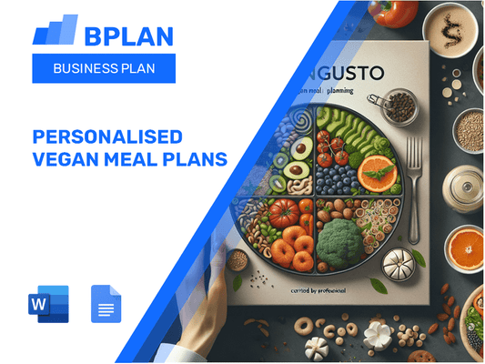 Personalised Vegan Meal Plans Business Plan