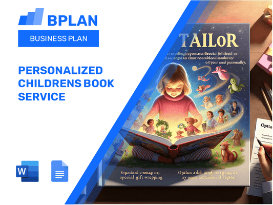 Personalized Childrens Book Service Business Plan