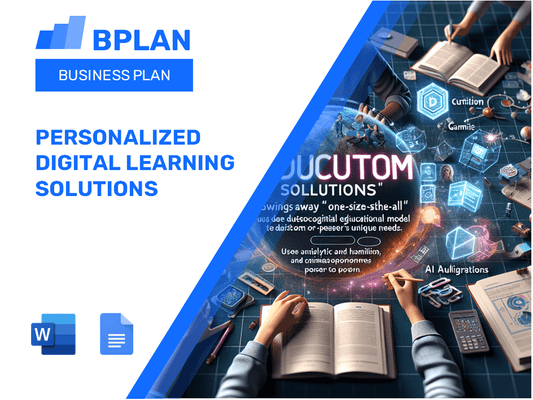 Personalized Digital Learning Solutions Business Plan