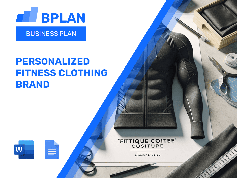 Personalized Fitness Clothing Brand Business Plan