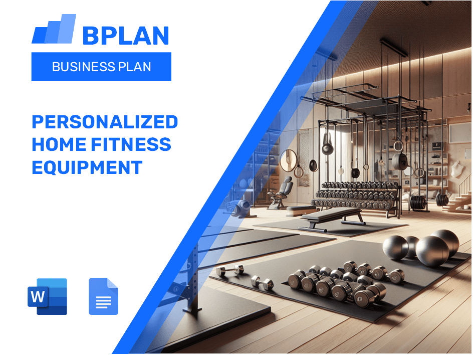 Personalized Home Fitness Equipment Business Plan