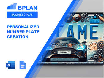 Personalized Number Plate Creation Business Plan