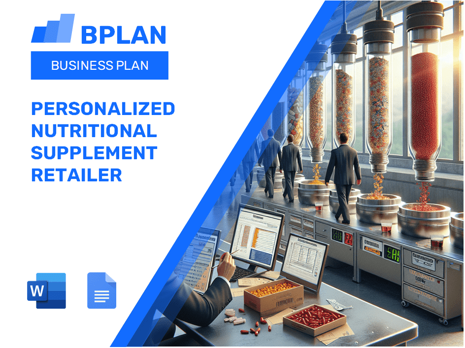 Personalized Nutritional Supplement Retailer Business Plan