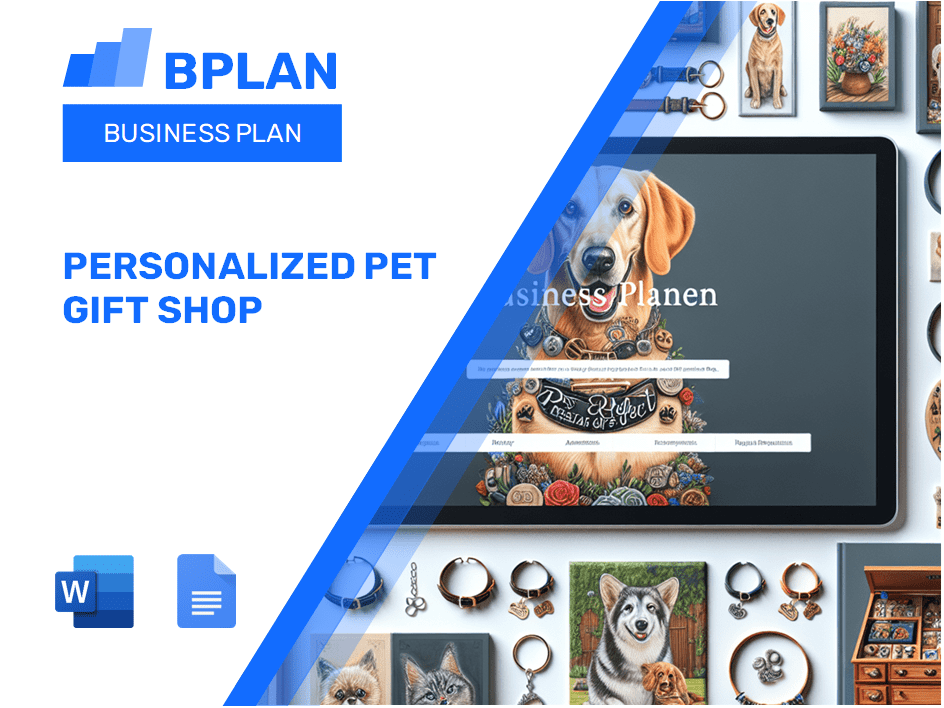 Personalized Pet Gift Shop Business Plan