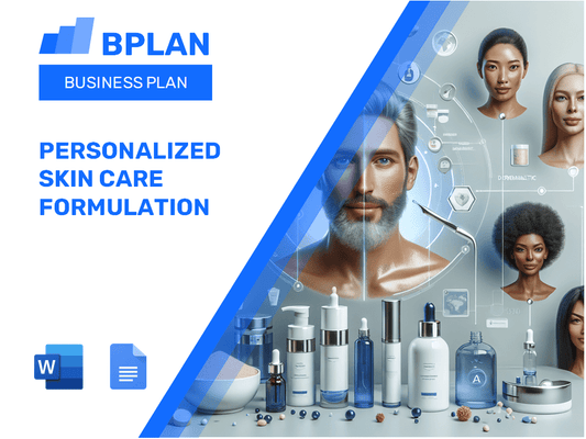 Personalized Skin Care Formulation Business Plan
