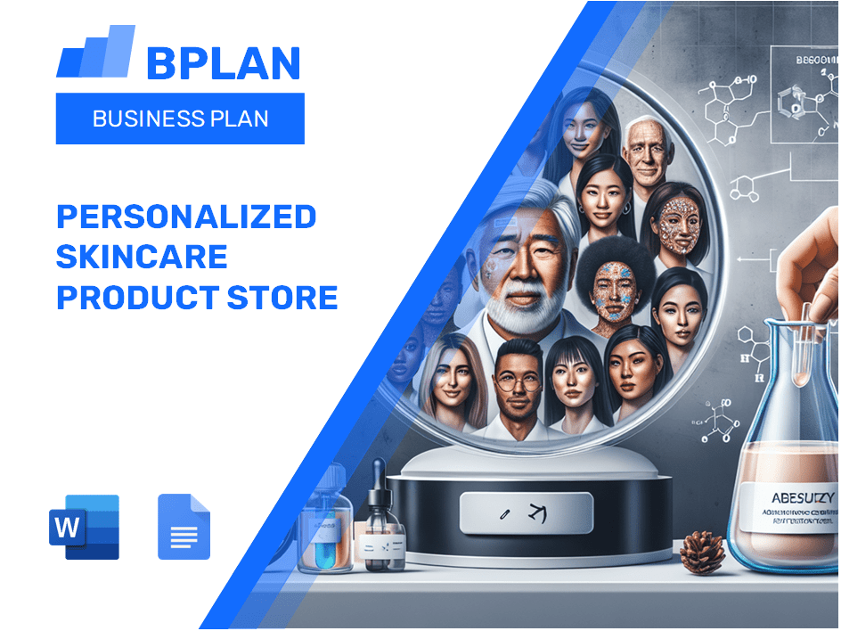 Personalized Skincare Product Store Business Plan