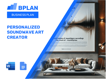Personalized Soundwave Art Creator Business Plan