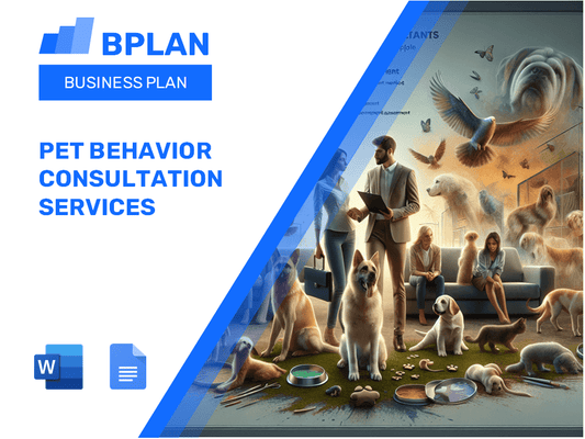 Pet Behavior Consultation Services Business Plan