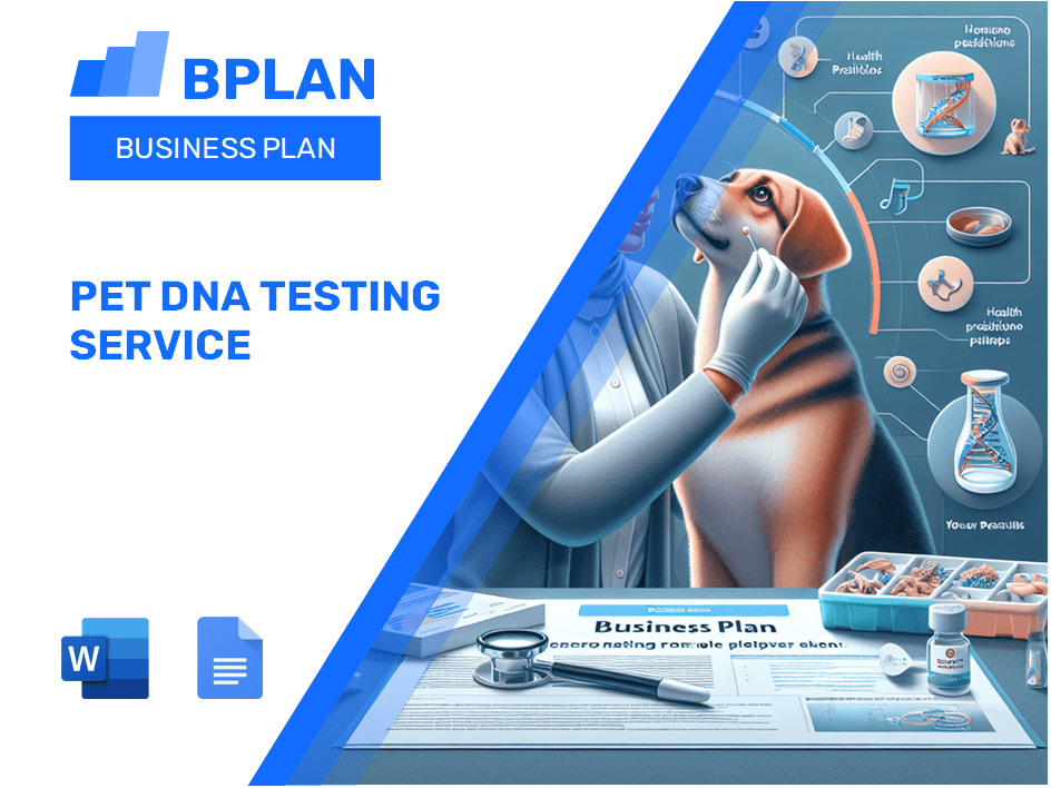 Pet DNA Testing Service Business Plan