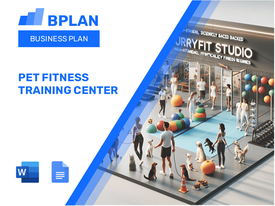 Pet Fitness Training Center Business Plan